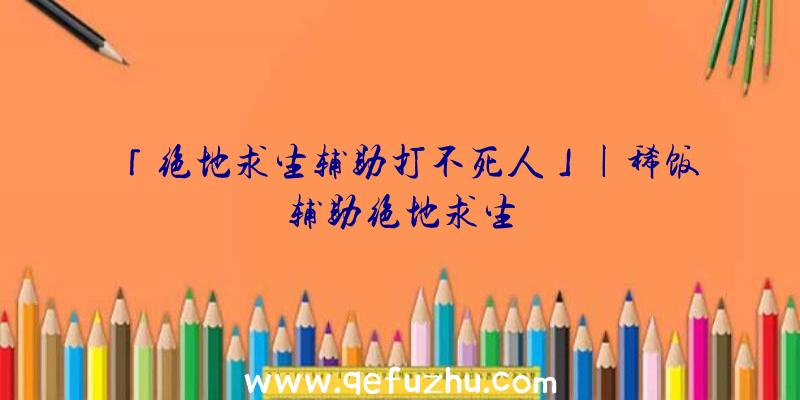 「绝地求生辅助打不死人」|稀饭辅助绝地求生